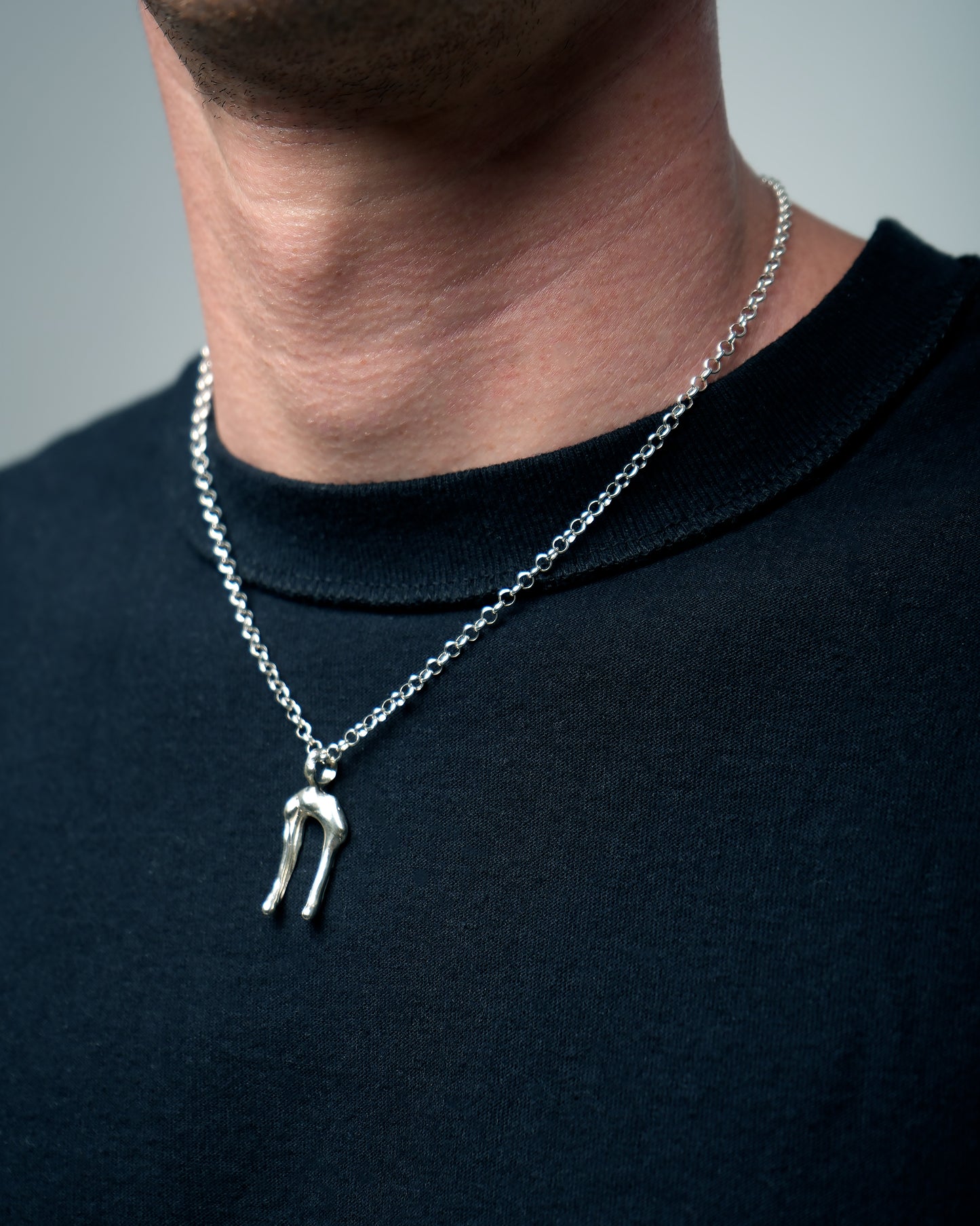 Colgante Double Droplet - Plata
