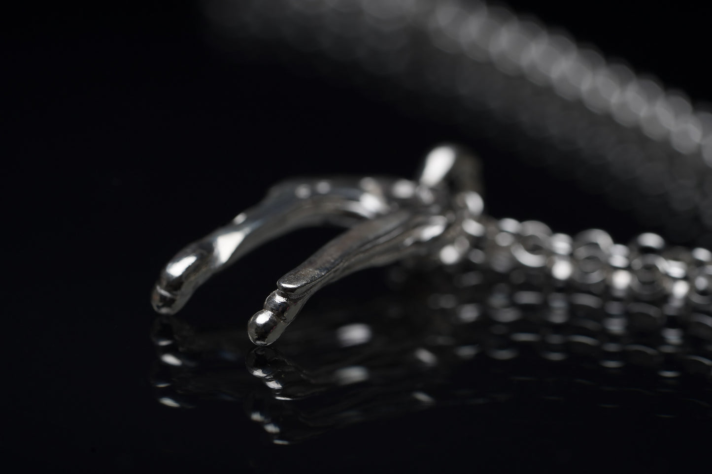 Colgante Double Droplet - Plata