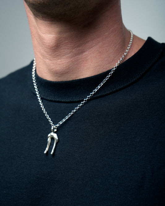 Colgante Double Droplet - Plata